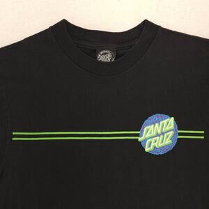 Santa Cruz Casual Crew Neck Short Sleeve Graphic T Shirt Mens Size S Black